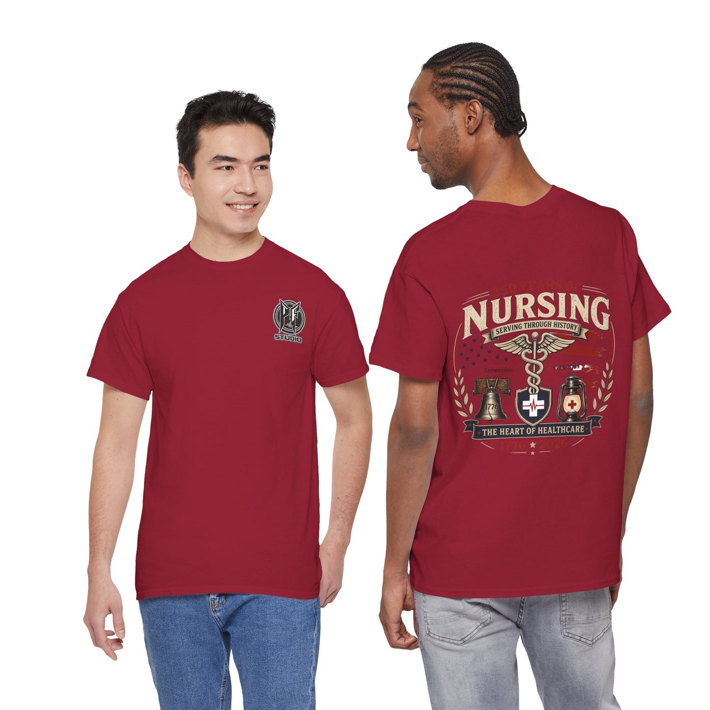 250 Years of Nursing Tee — Patriotic 1776–2026 Nurse Anniversary Shirt