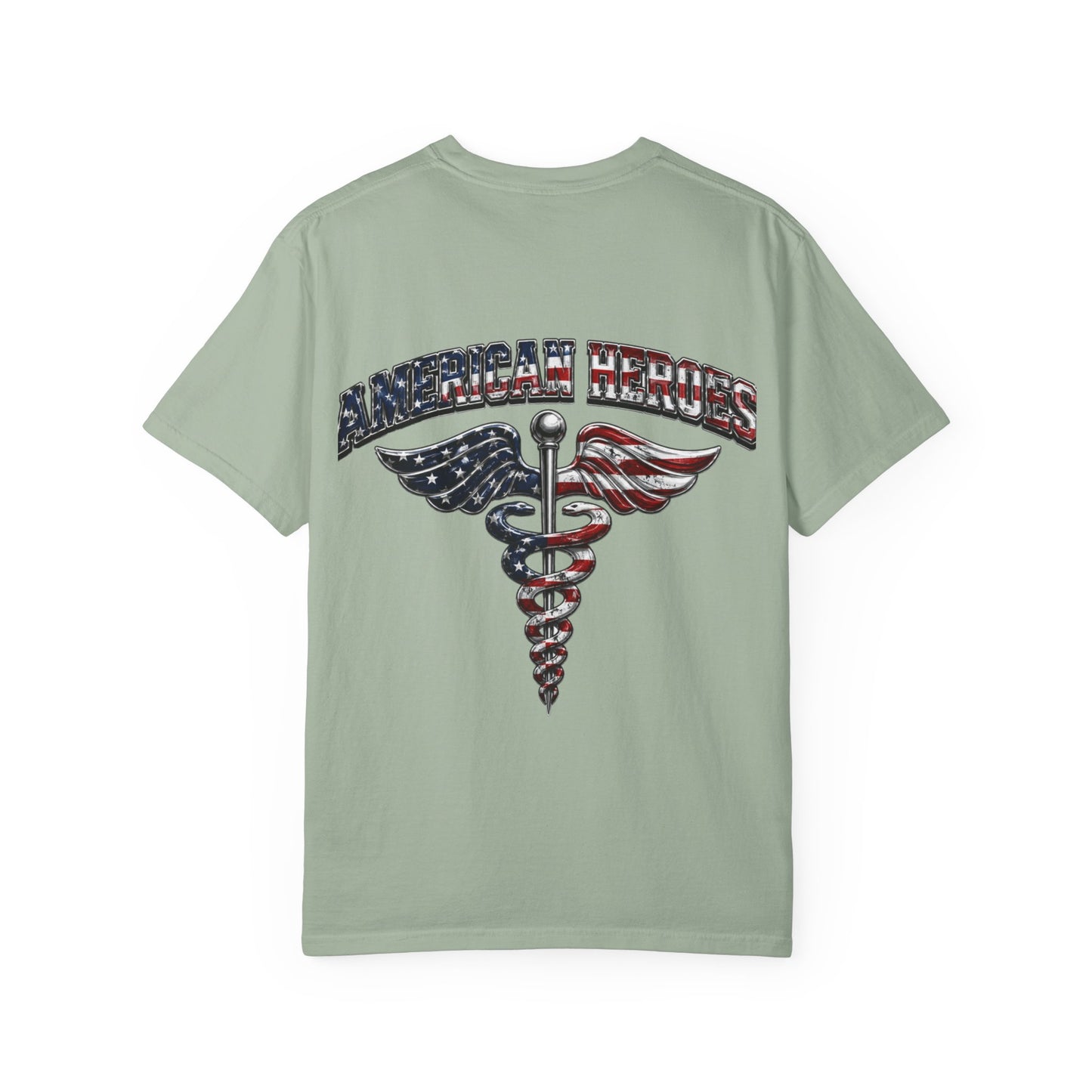American Heroes Caduceus T-Shirt | Flag Medical Symbol