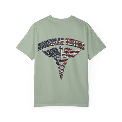 American Heroes Caduceus T-Shirt | Flag Medical Symbol