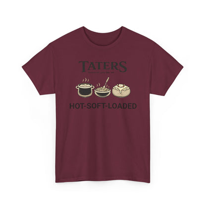 Taters Potato Lover Tee | Funny Comfort Food Graphic Shirt, Country Humor