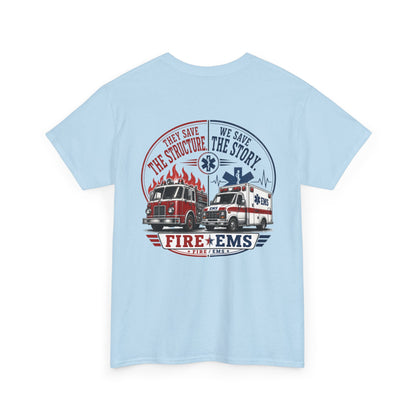 Fire Department & EMS Sarcasm T-Shirt — Funny Emergency Services Tee