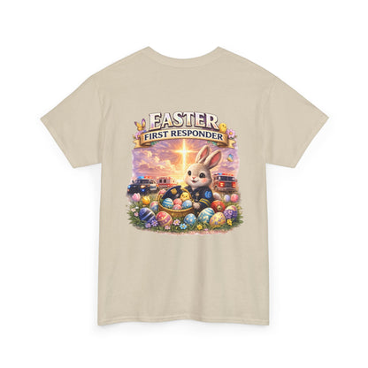 First Responder Easter T-Shirt — Cute EMS, Firefighter & Police Holiday Tee
