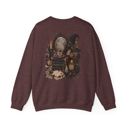 Witchy Apothecary Spellcaster Illustration Sweatshirt | Occult, Vintage Potion Art