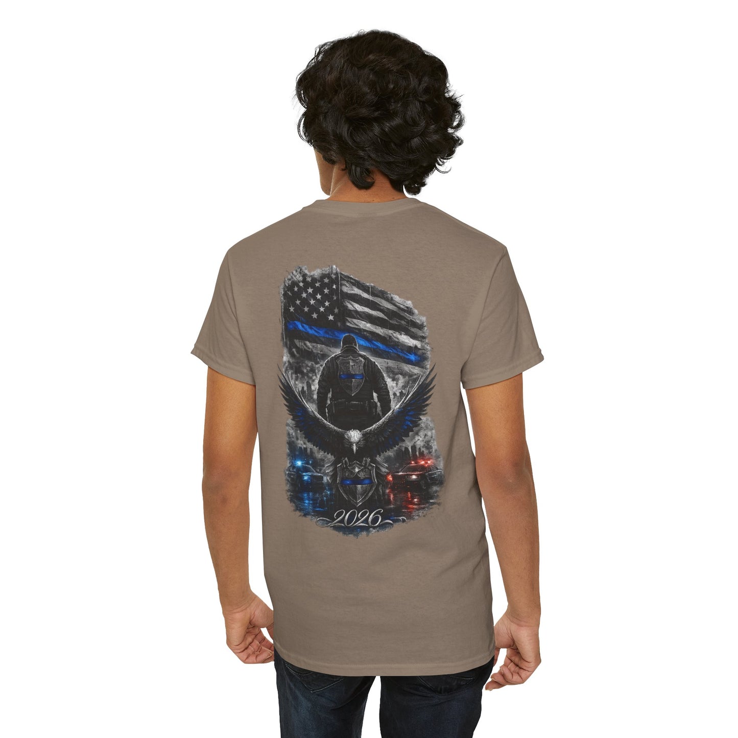 Thin Blue Line Eagle Tee — 2026 Police Support Patriotic Law Enforcement Shirt