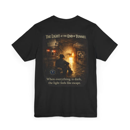 Suicide Awareness First Responders T-Shirt — 'Light at the End of the Tunnel' (Firefighters & Law Enforcement)