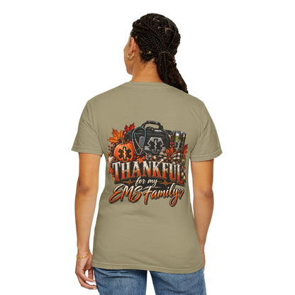 Thankful for My EMS Family Shirt | Paramedic Thanksgiving Sweatshirt | EMT Fall Shirt | First Responder Gift | EMS Crewneck or T-Shirt