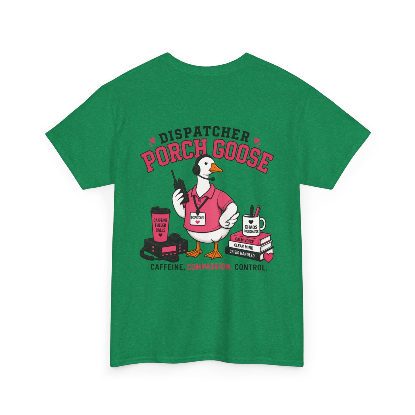 Dispatch Porch Goose T-Shirt — "Meet Your Porch Guardian"