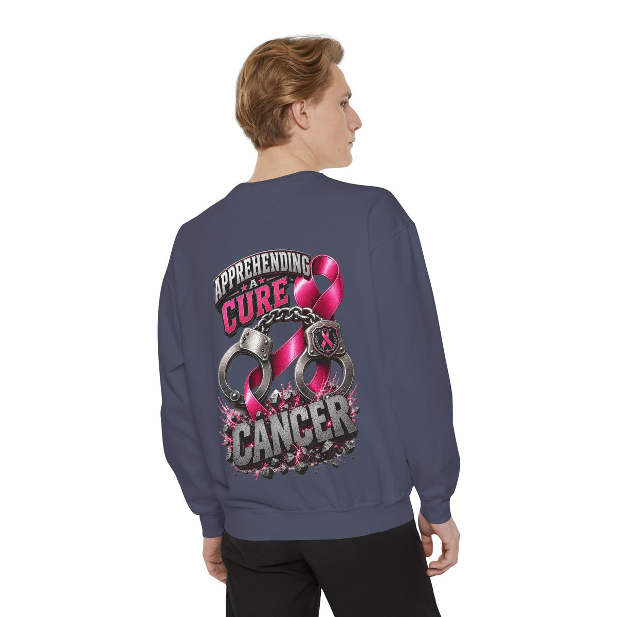 Apprehending a cure Breast Cancer Awareness Sweatshirt  LEO edition