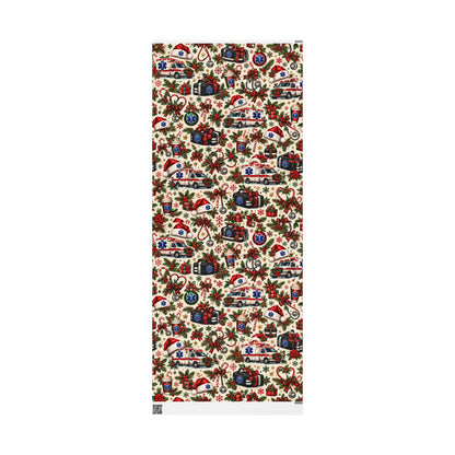 Wrapping Paper – Christmas Emergency Medical Services Design