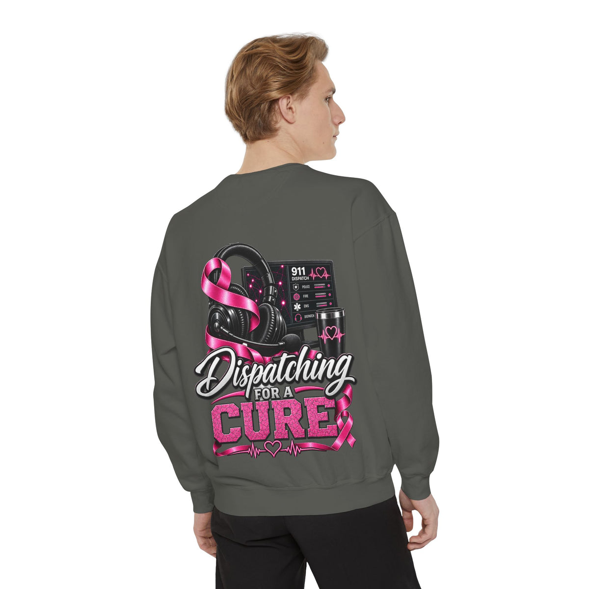 Dispatching for a Cure Sweatshirt