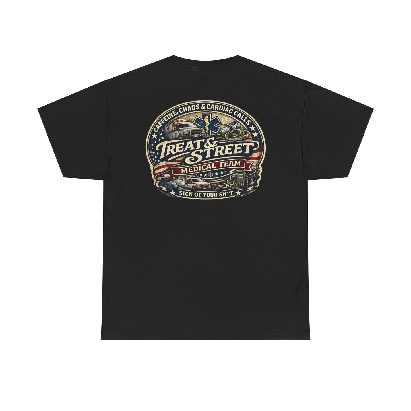Treat & Street Medical Team First Responders T-Shirt | Firefighter Police EMS
