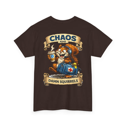 ADHD Chaos Squirrel Paramedic Tee | EMS Chaos EMT Shirt
