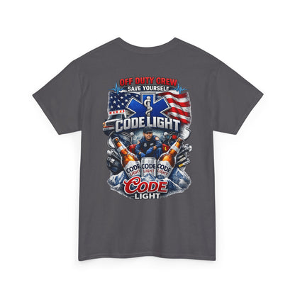 Off Duty Code Light EMT T-Shirt — Funny Paramedic & First Responder Gift