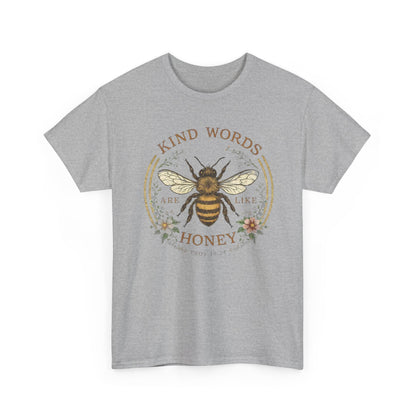 Kind Words Stick Like Honey Bee T-Shirt — Sweet Southern Positive Vibes Tee