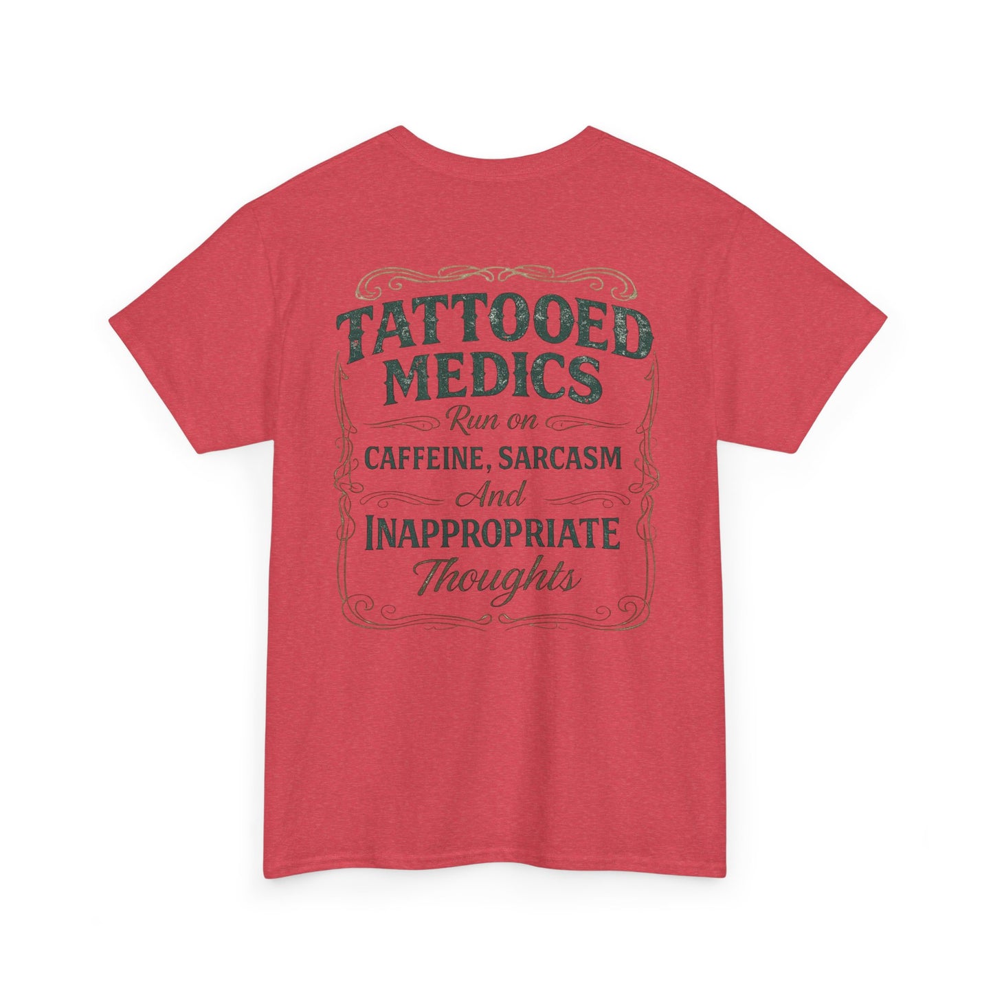 Caffeine & Chaos Tattooed Medics Tee | Paramedic EMS Humor