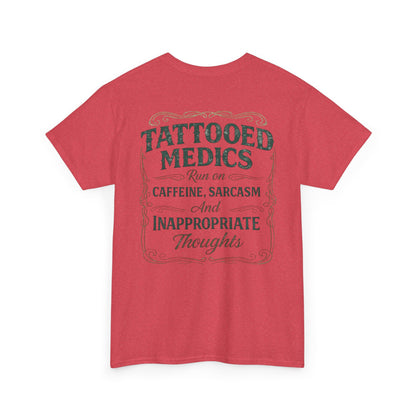 Caffeine & Chaos Tattooed Medics Tee | Paramedic EMS Humor