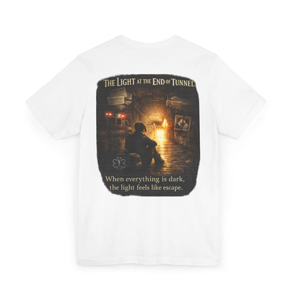 Suicide Awareness First Responders T-Shirt — 'Light at the End of the Tunnel' (Firefighters & Law Enforcement)