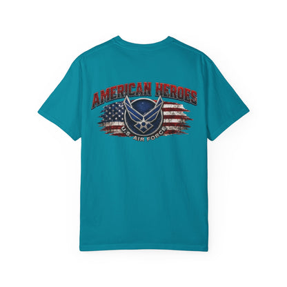 Air Force American Heroes T-Shirt — Patriotic U.S. Flag Military Tee