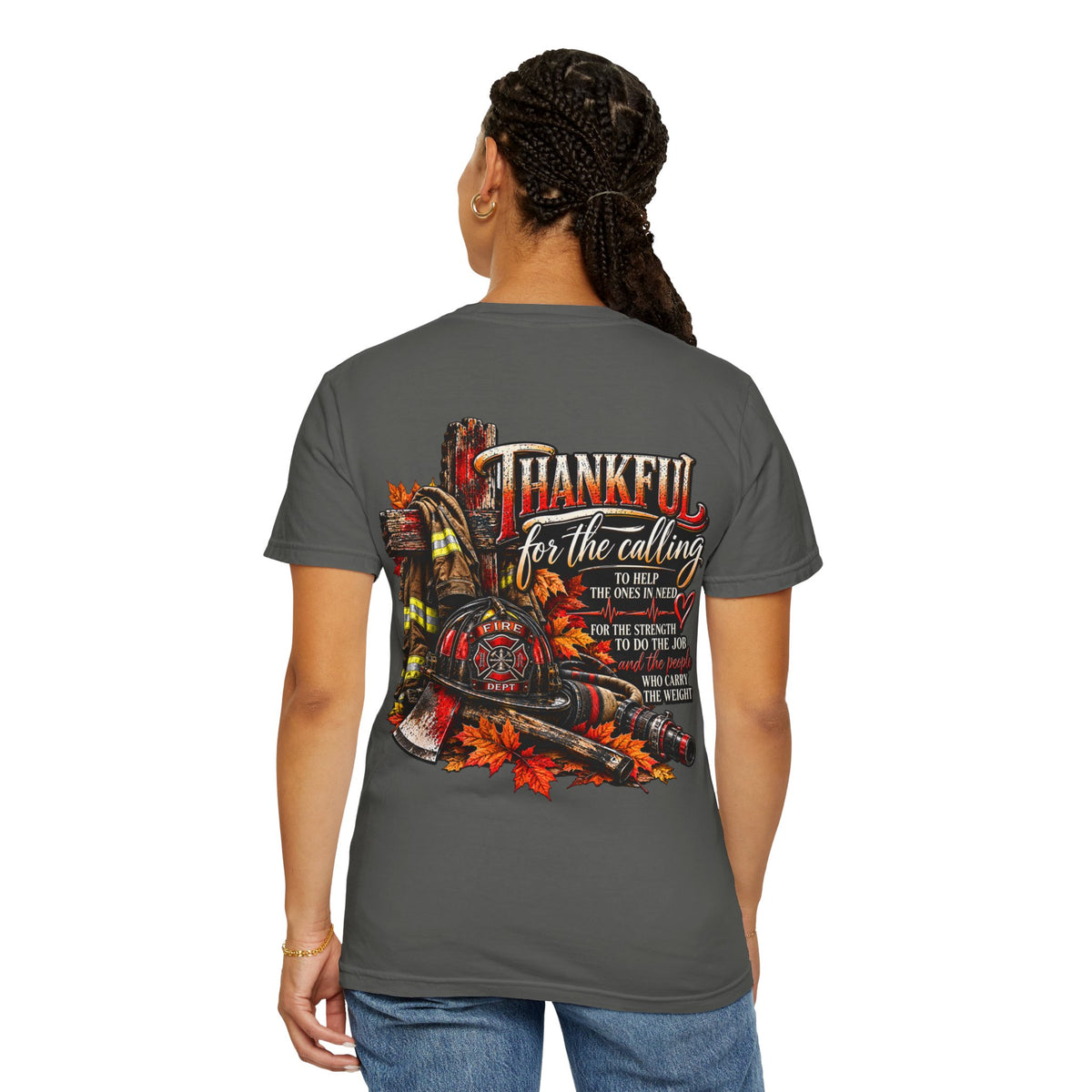 Thankful for the Calling | Firefighter Thanksgiving T-Shirt