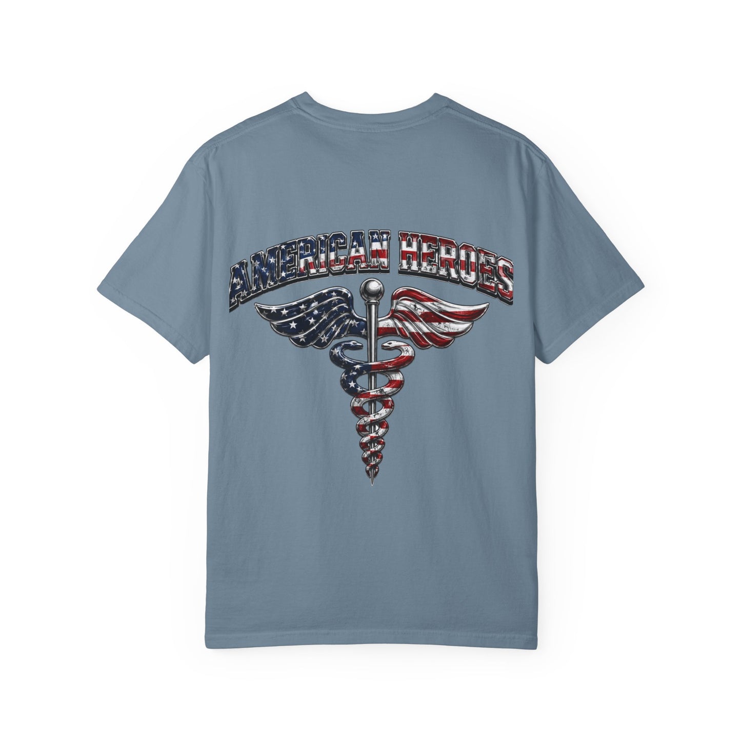 American Heroes Caduceus T-Shirt | Flag Medical Symbol
