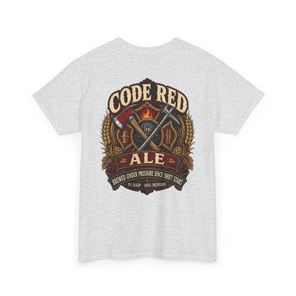 Code Red Ale Firefighter T‑Shirt — Brewed Under Pressure Tribute