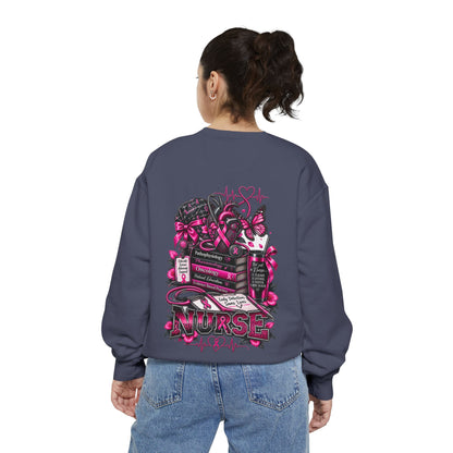 Breast Cancer Awareness Nurse Sweatshirt — Pink Ribbon RN Crewneck
