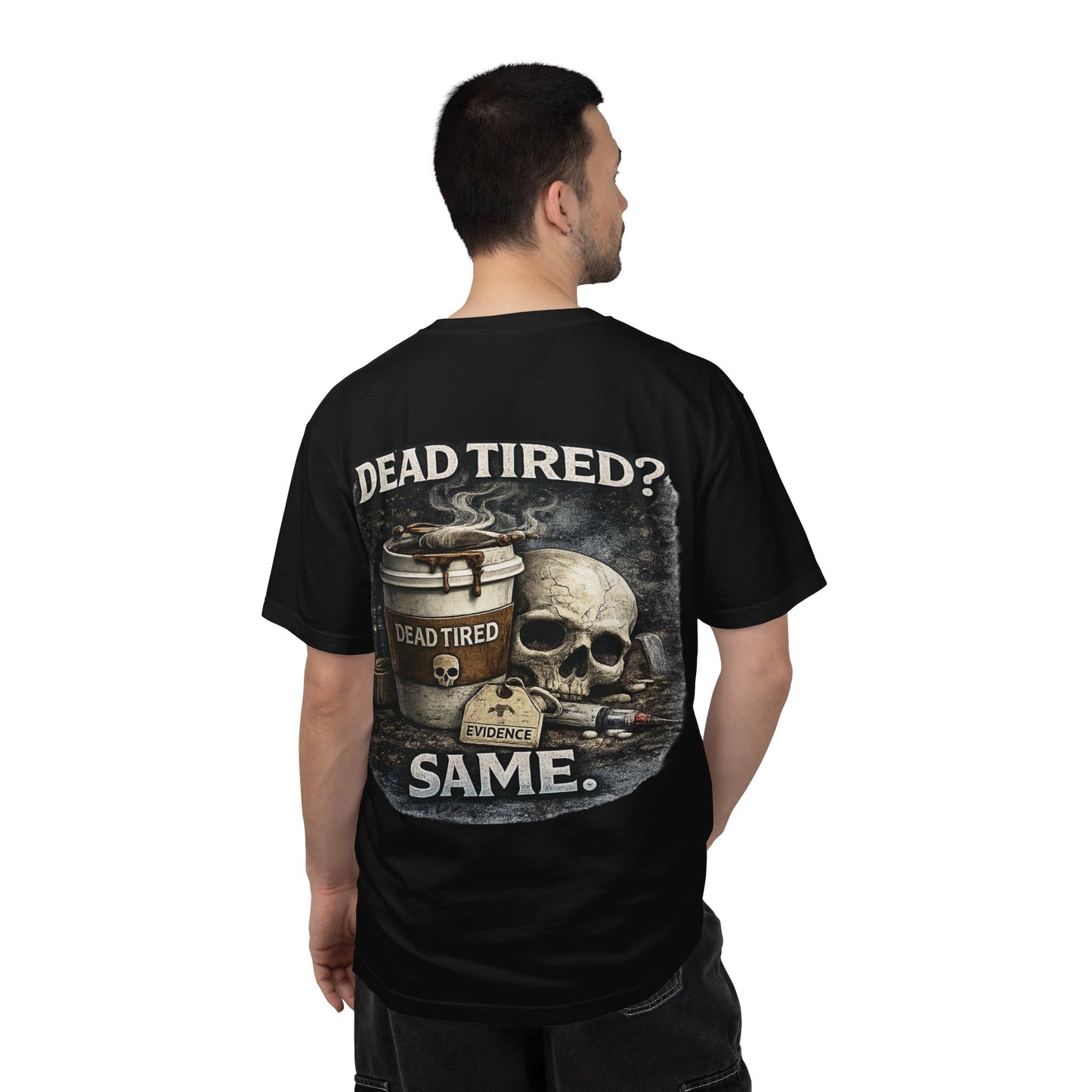 Dead Tired Medical Examiner T-shirt | Funny Forensic Design