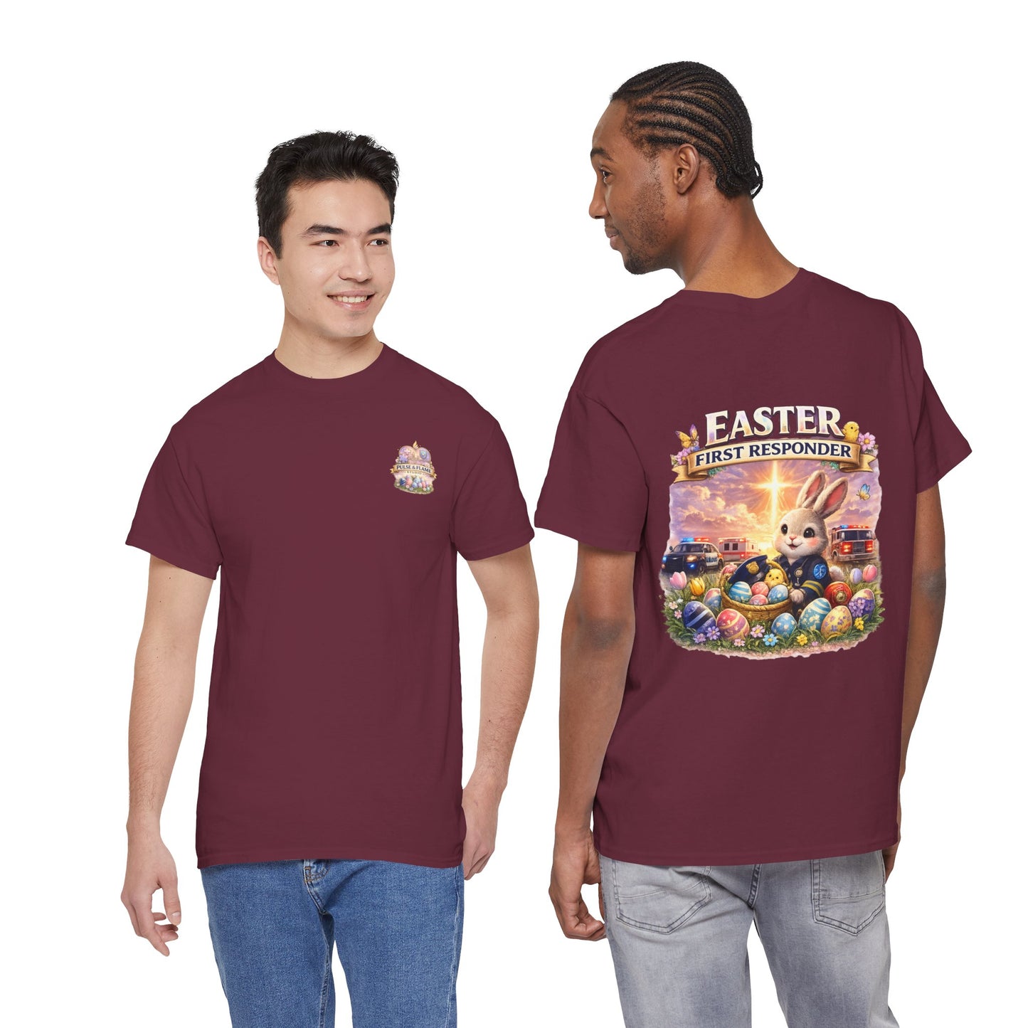 First Responder Easter T-Shirt — Cute EMS, Firefighter & Police Holiday Tee