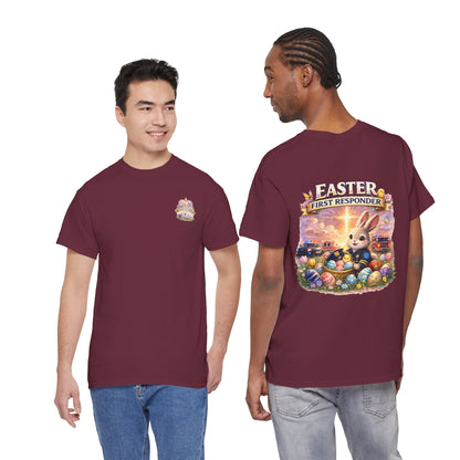 First Responder Easter T-Shirt — Cute EMS, Firefighter & Police Holiday Tee