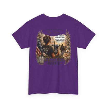 Military Wife Support Tee | Deployment Wife, Proud Military Spouse Shirt