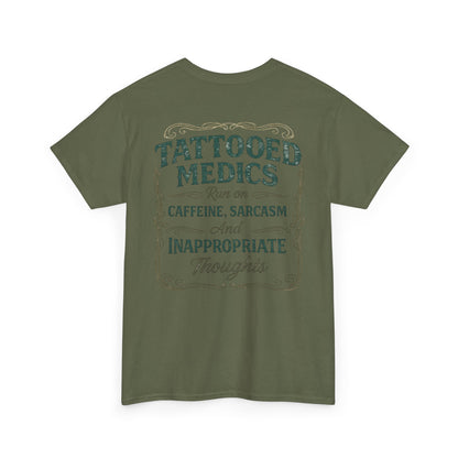 Caffeine & Chaos Tattooed Medics Tee | Paramedic EMS Humor