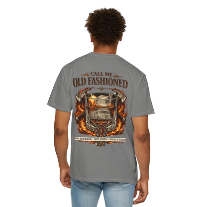 Firefighter Bourbon & Brotherhood T-Shirt — "Call Me Old Fashioned"