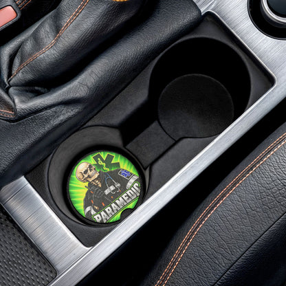Paramedic Skull Soapstone Car Coaster — EMS Drink Holder Protector