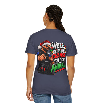 Funny Paramedic Christmas Shirt, Keep the Change You Filthy Animal, EMS Holiday Sweatshirt, EMT Gift, First Responder Christmas Apparel