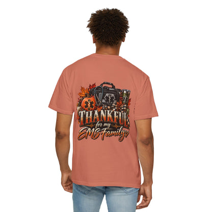Thankful for My EMS Family Shirt | Paramedic Thanksgiving Sweatshirt | EMT Fall Shirt | First Responder Gift | EMS Crewneck or T-Shirt