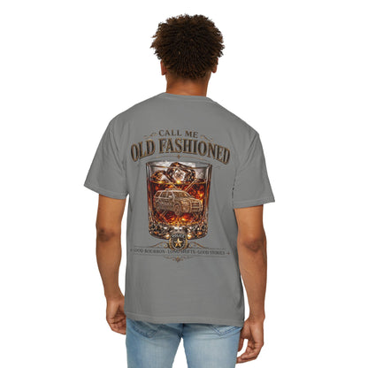 Police Bourbon & Brotherhood T-Shirt — "Call Me Old Fashioned"