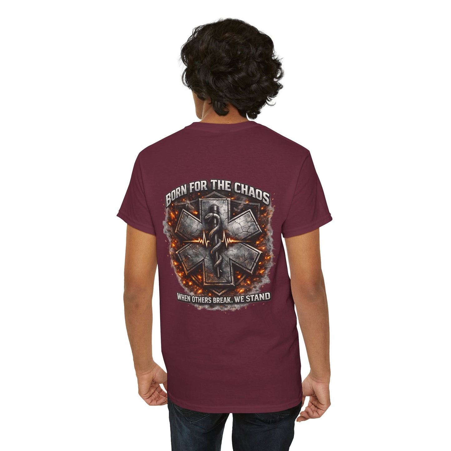 Born for Chaos Paramedic EMT T-Shirt — First Responder Gift