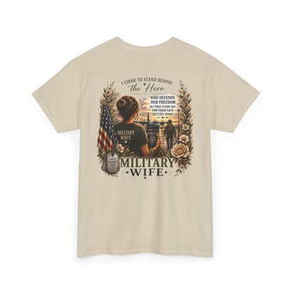 Military Wife Support Tee | Deployment Wife, Proud Military Spouse Shirt
