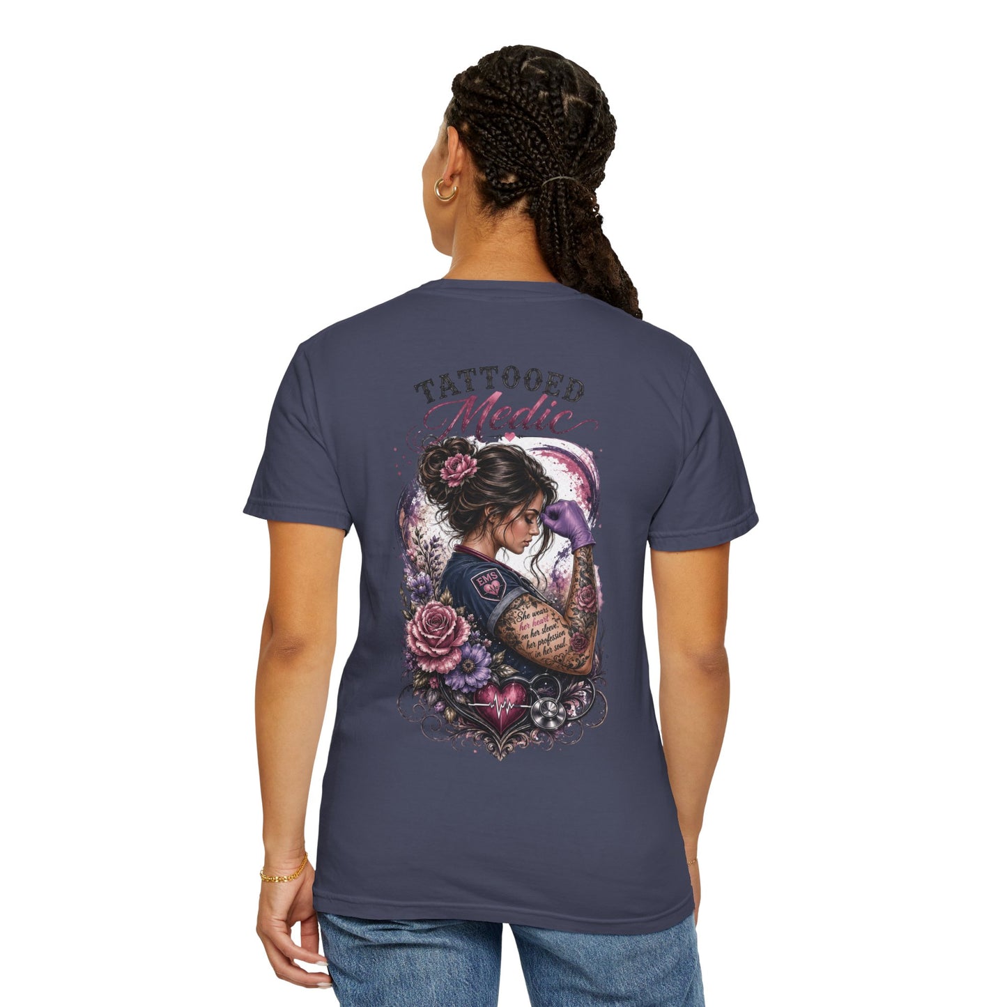 Tattooed Medic T-Shirt — "She Wears Her Heart on Her Sleeve"