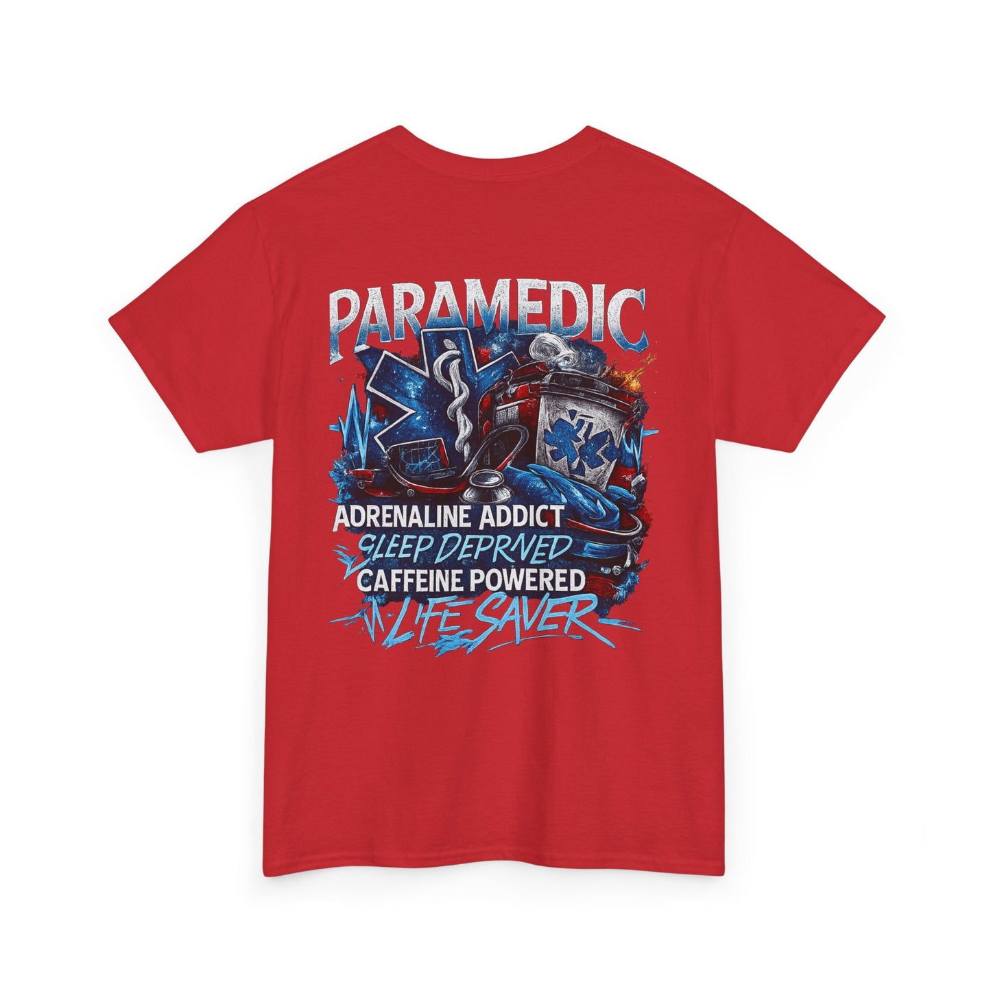 Adrenaline Addict EMT Paramedic Tee | First Responder Typography