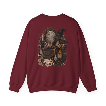 Witchy Apothecary Spellcaster Illustration Sweatshirt | Occult, Vintage Potion Art