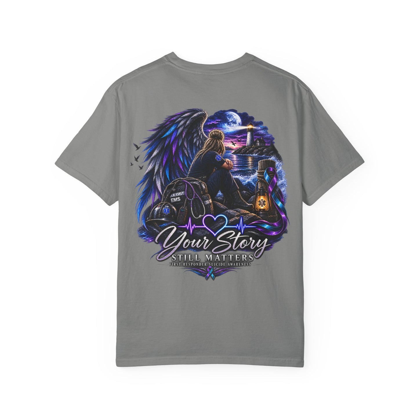 Your Story Still Matters T-Shirt — Angel Wings Memorial Tee