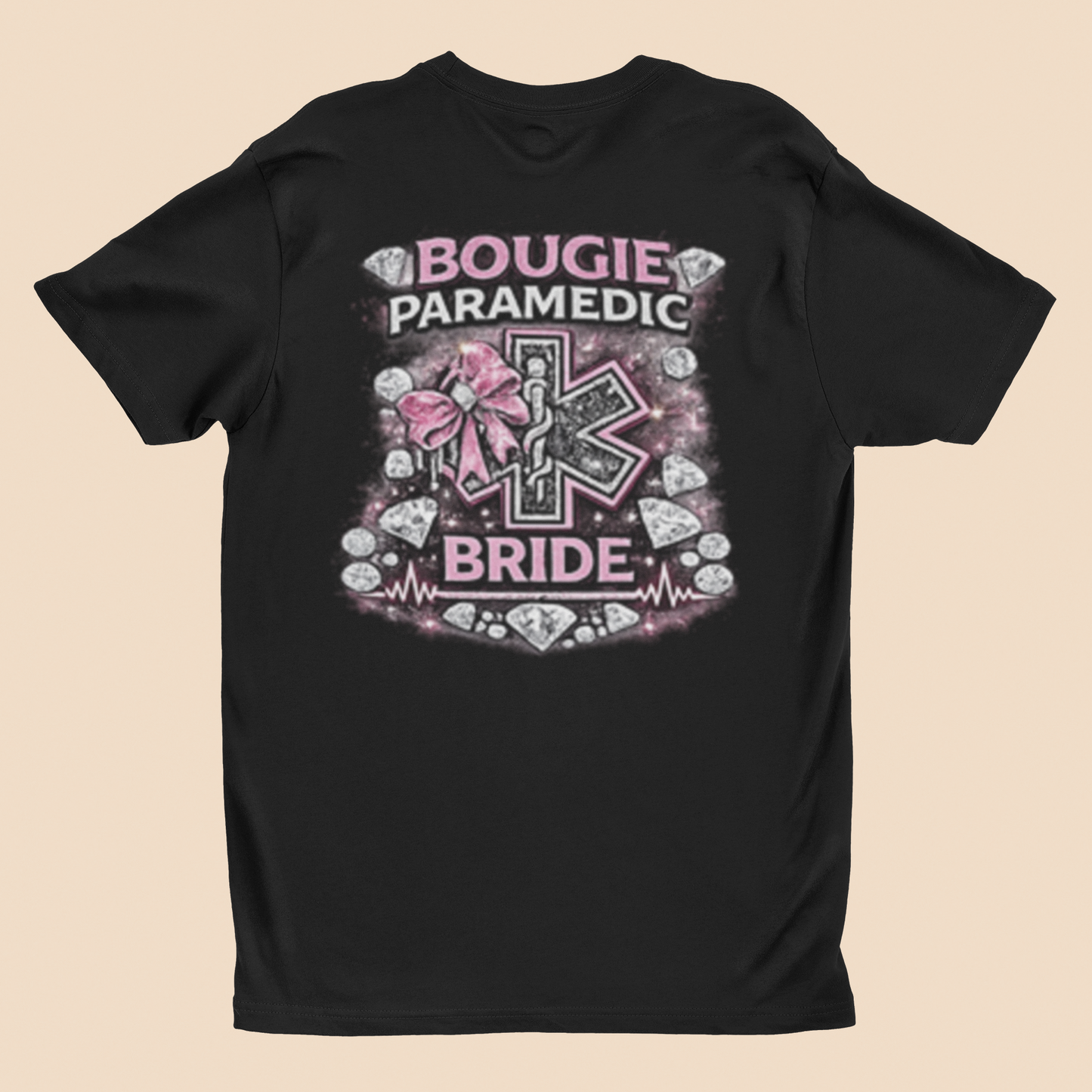 Bougie Paramedic Bride T-Shirt — EMS First Responder Bride Gift