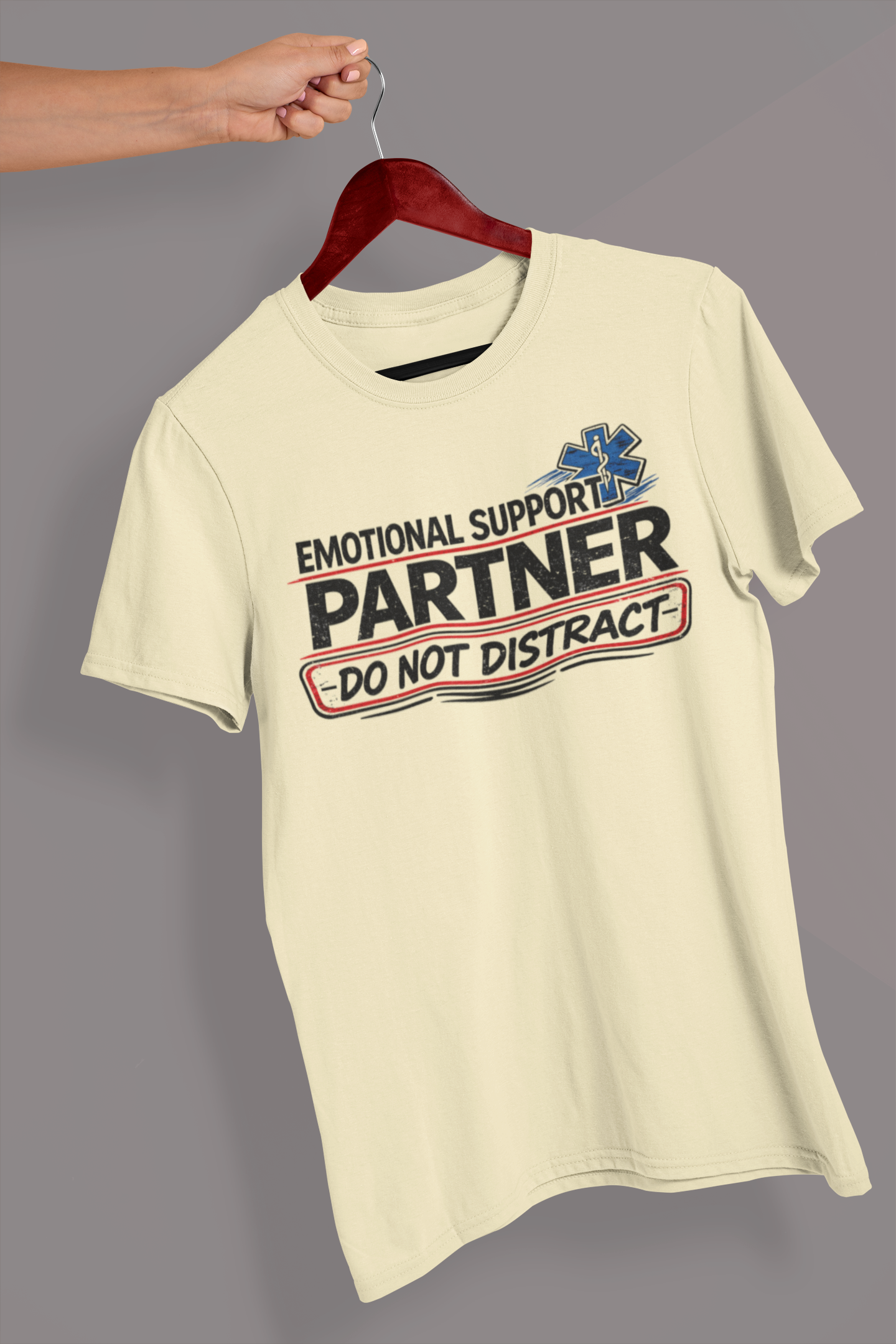 Emotional Support Partner Paramedic T-Shirt — Funny First Responder Gift