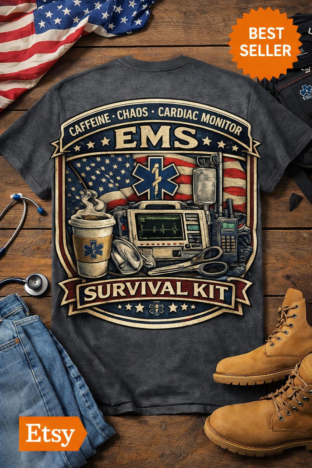EMS Survival Tee — Funny Paramedic EMT Humor Gift
