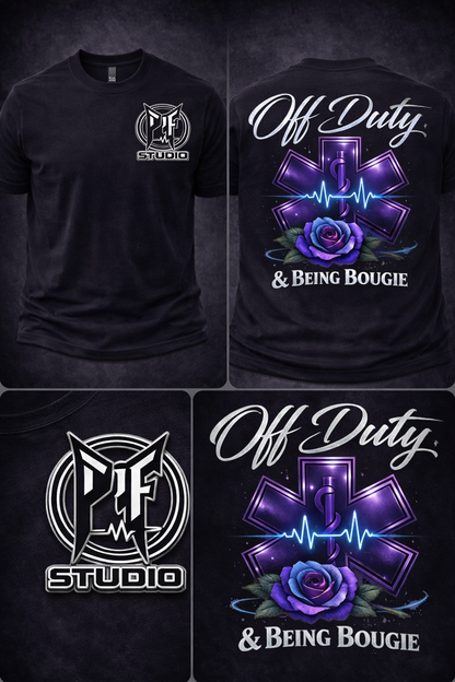EMS Off Duty Bougie Tee — Feminine First Responder Shirt