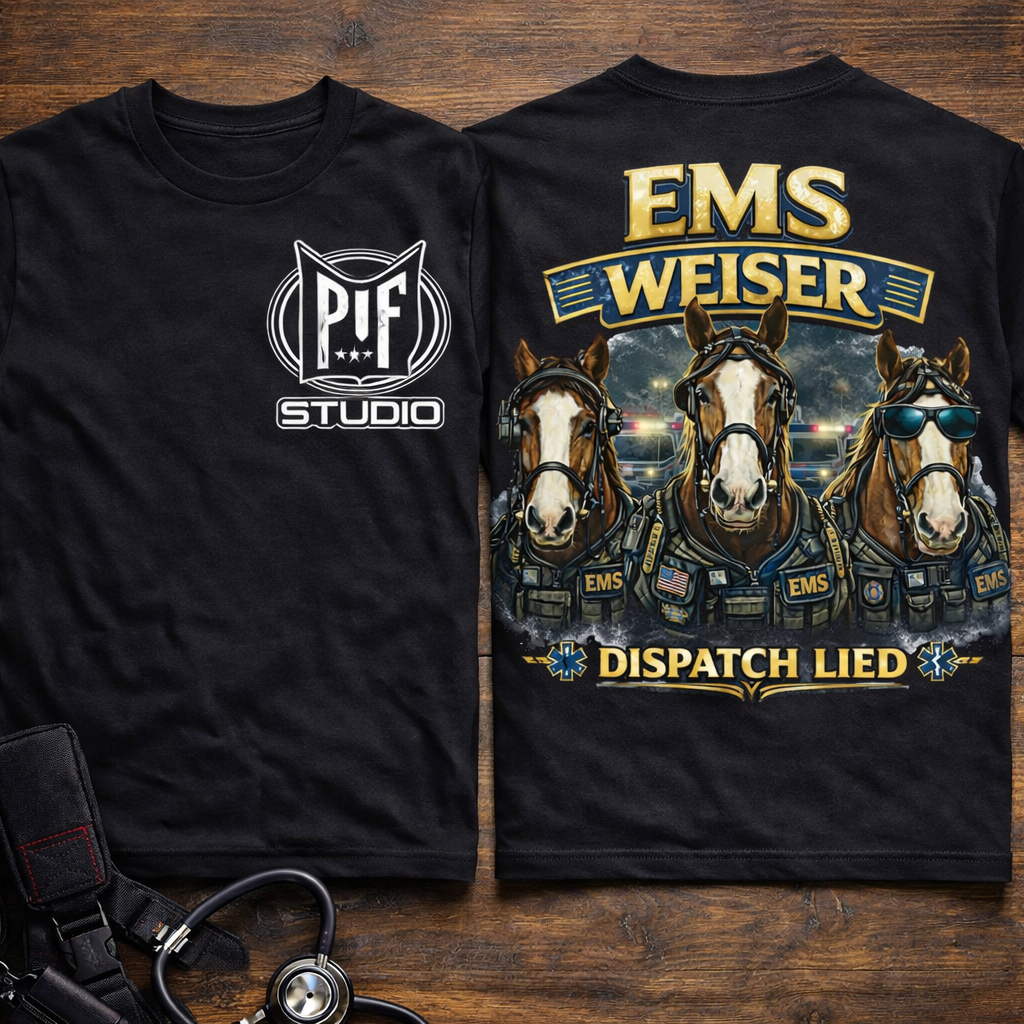 First Responder Medic Paramedic Firefighter Police T-Shirt | Dark Humor EMS Tee