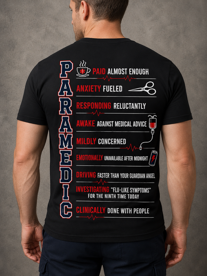 Paramedic Acronym Tee — "Clinically Done With People" EMT Humor First Responder Shirt
