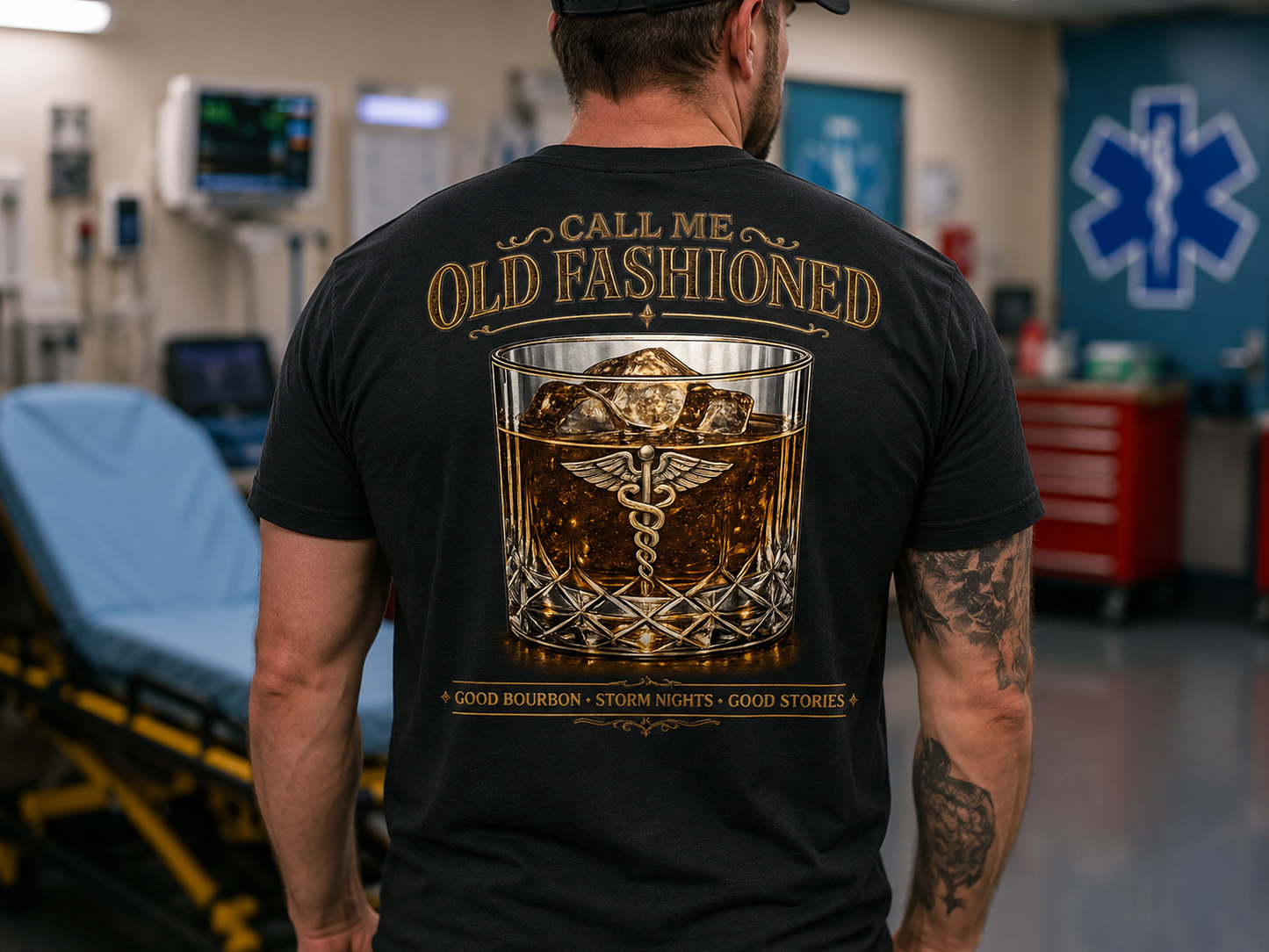Old Fashioned Whiskey T-Shirt — Vintage Cocktail Graphic Tee