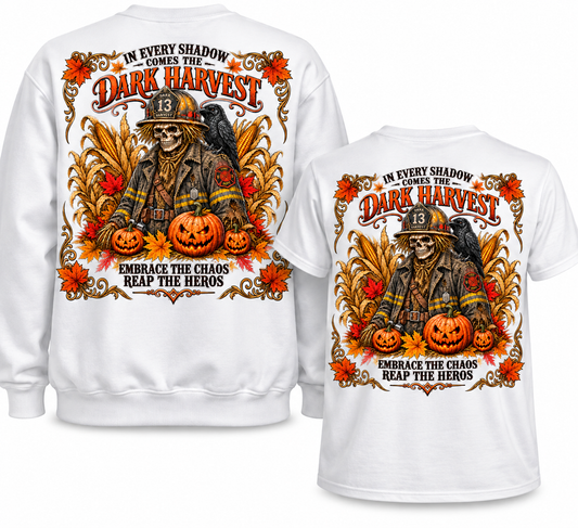 Dark Harvest Fire Fighter Scarecrow Sweatshirt